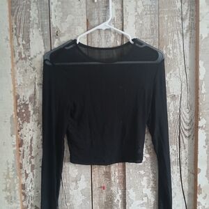 Elegant Black Long Sleeve Top